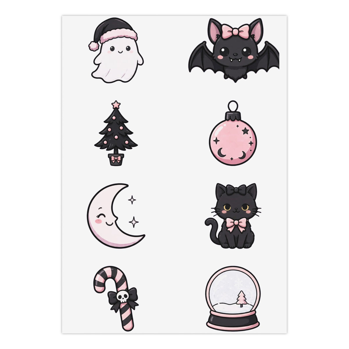 Gothmas Sticker Sheet — Creepy-Cute