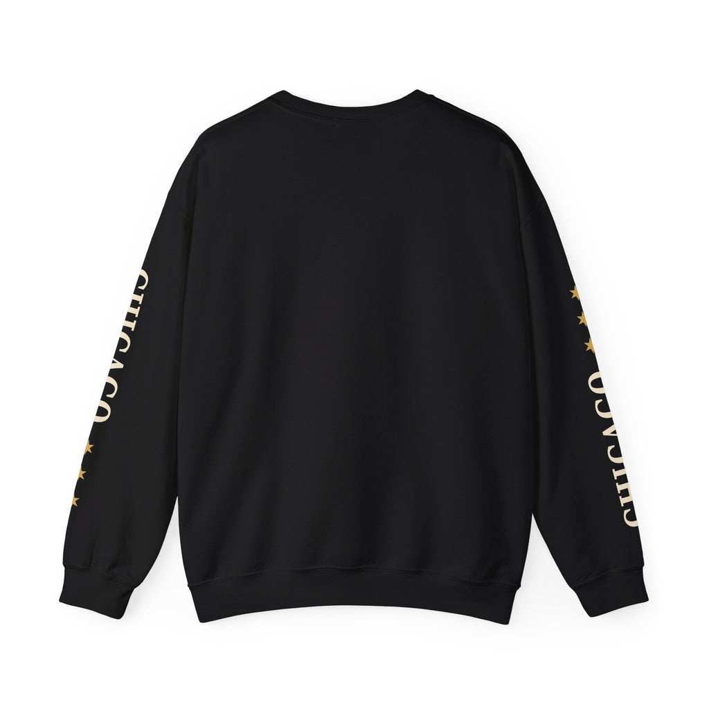 GLAMAZON AVE — West Side Story Crewneck | Black & Gold