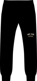 GLAMAZON AVE — West Side Story Fleece Joggers | Black & Gold