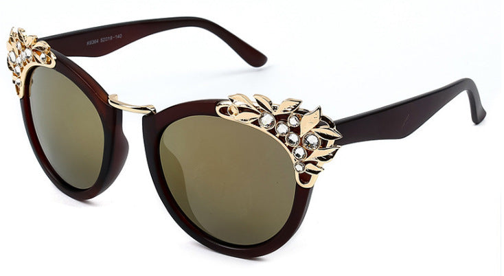 Siren — Rhinestone Cat-Eye Sunglasses — cat-eye sunglasses, alternate view