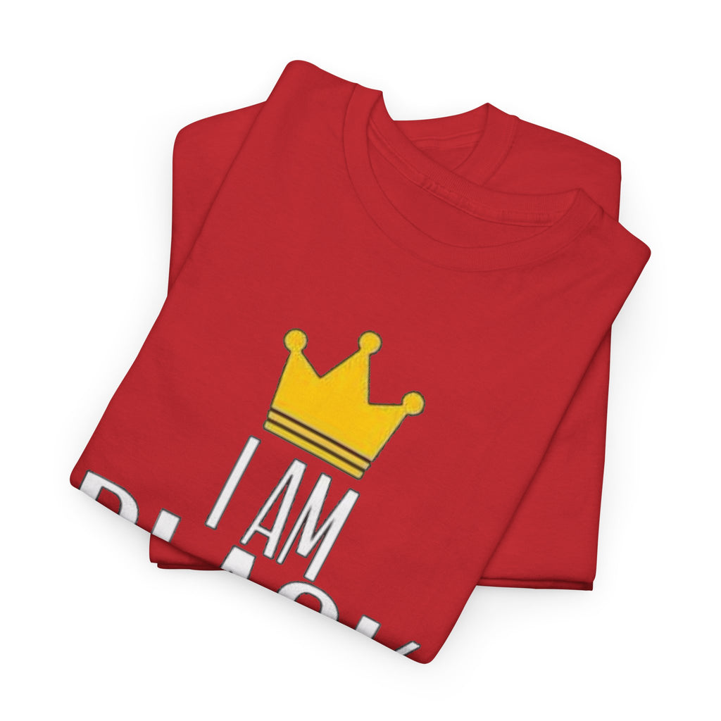 I Am Black Excellence T-Shirt — Empowerment Tee with Crown Graphic