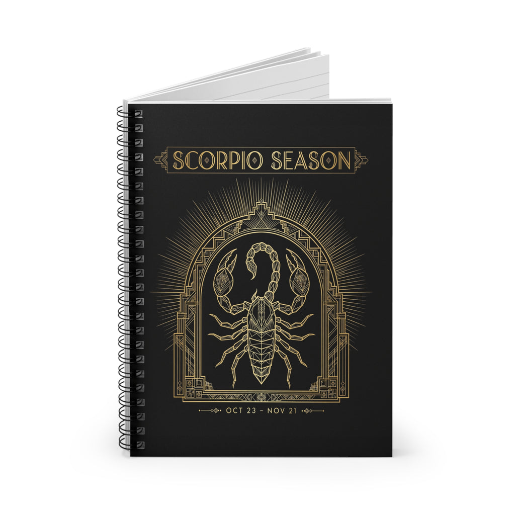 Scorpio Season — Art Deco Gold Notebook
