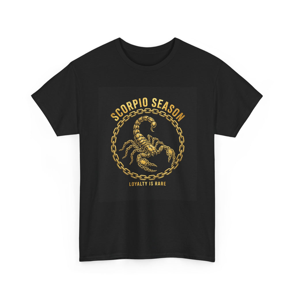 Scorpio Season — Gold Chain Scorpion Tee