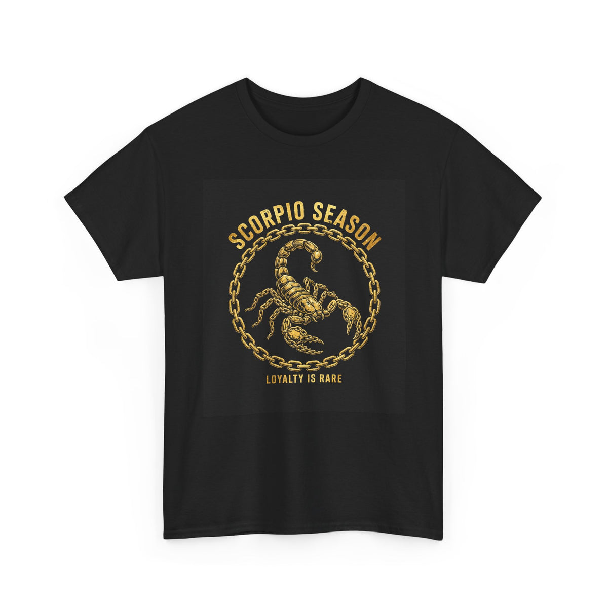 Scorpio Season — Gold Chain Scorpion Tee
