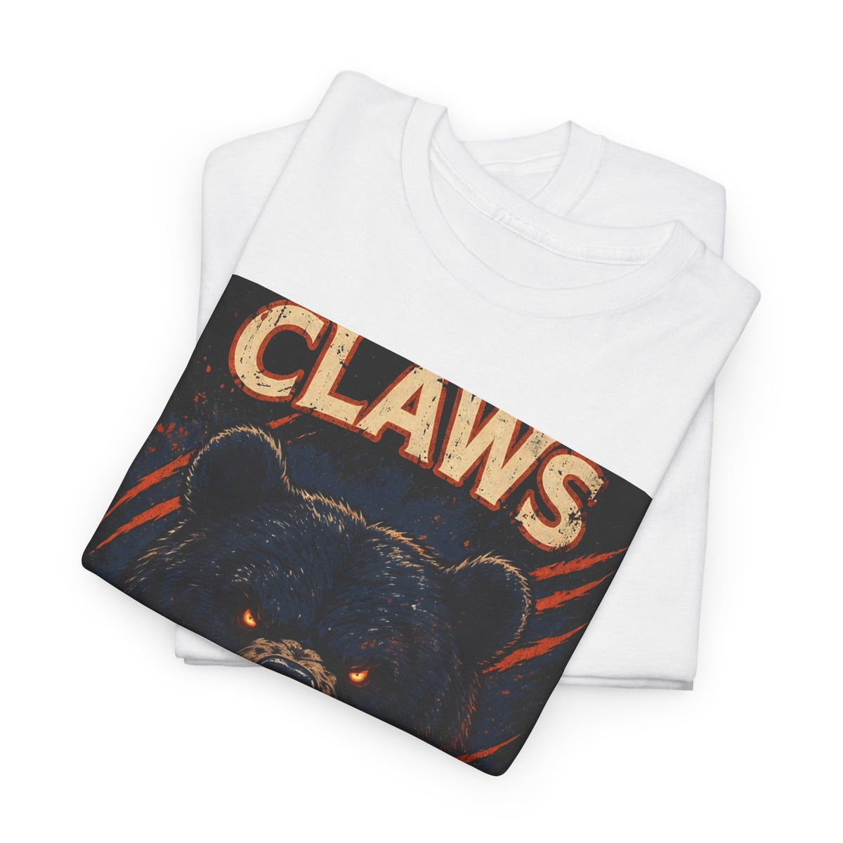 Claws Down Heavy Cotton Tee — graphic t-shirt, alternate view