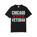 Chicago Veteran — Never Fold | Bold Front Garment-Dyed Tee