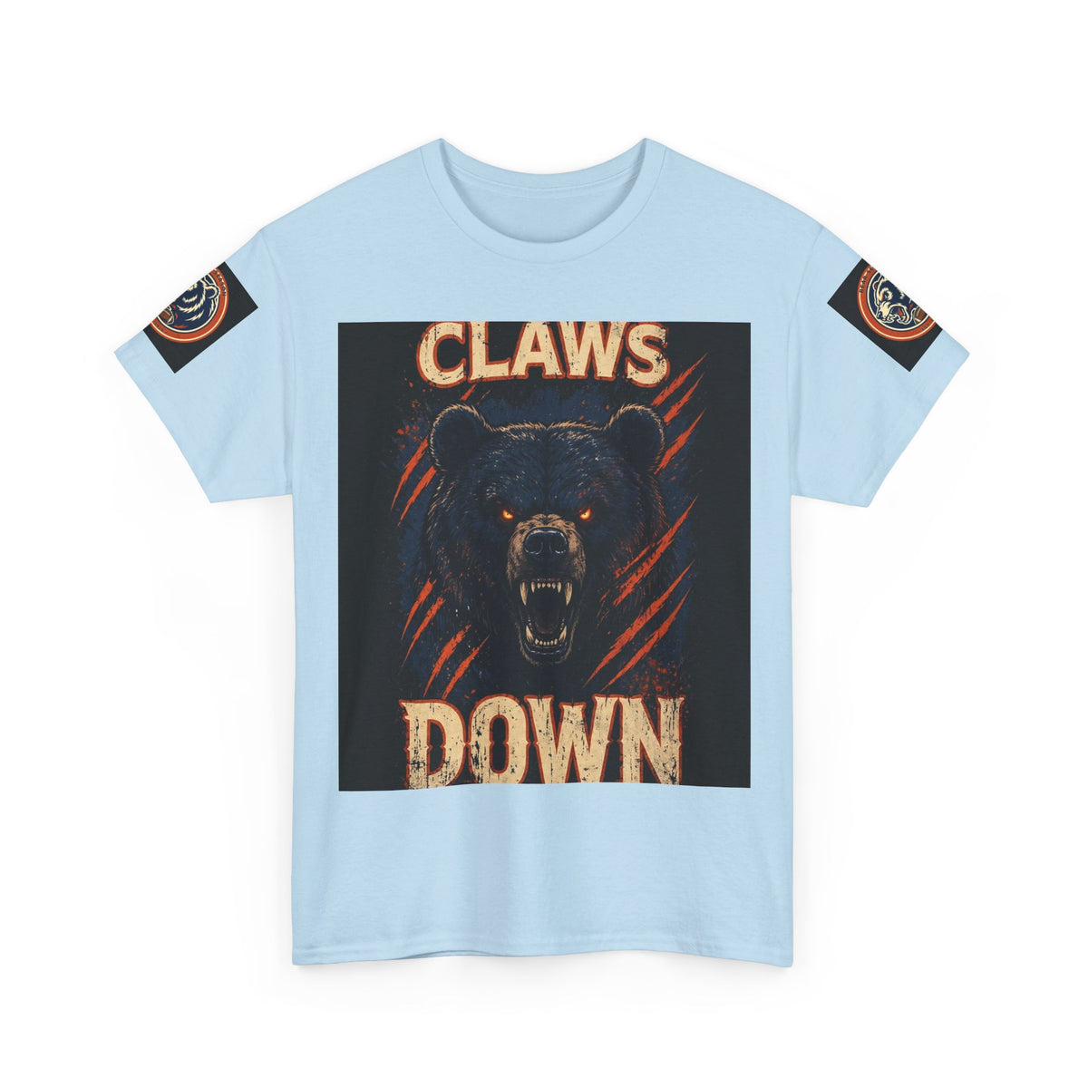 Claws Down Heavy Cotton Tee — graphic t-shirt, alternate view