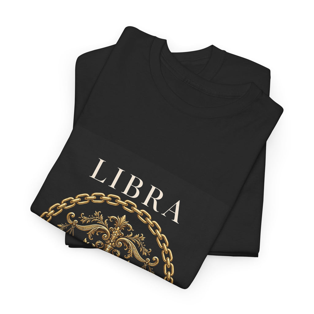 Close Your Circle Libra Tee — Gold Chain Zodiac Shirt