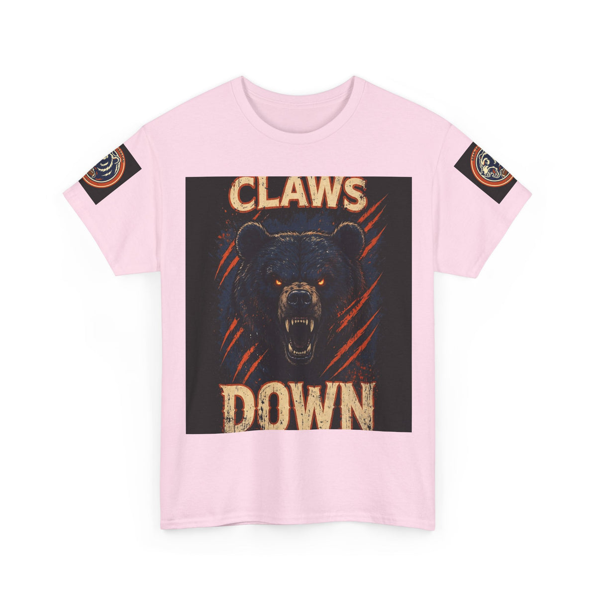 Claws Down Heavy Cotton Tee — graphic t-shirt, alternate view