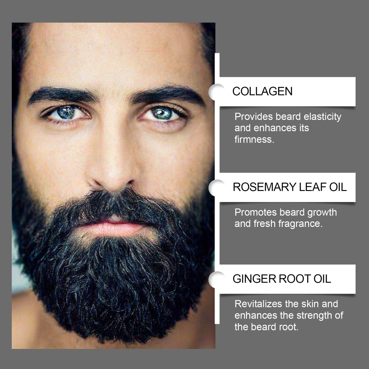 East Moon Men’s Beard Care Oil — 60ml with Roller