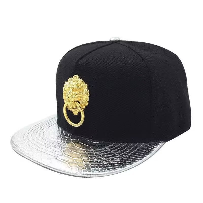 Men's PU Leather Hip-hop Baseball Cap — cap, alternate view