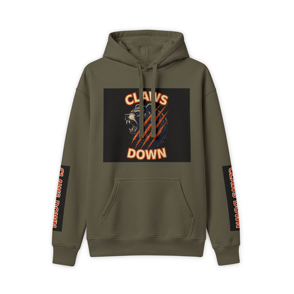 Claws Down Maxweight Hoodie — hoodie, detail view