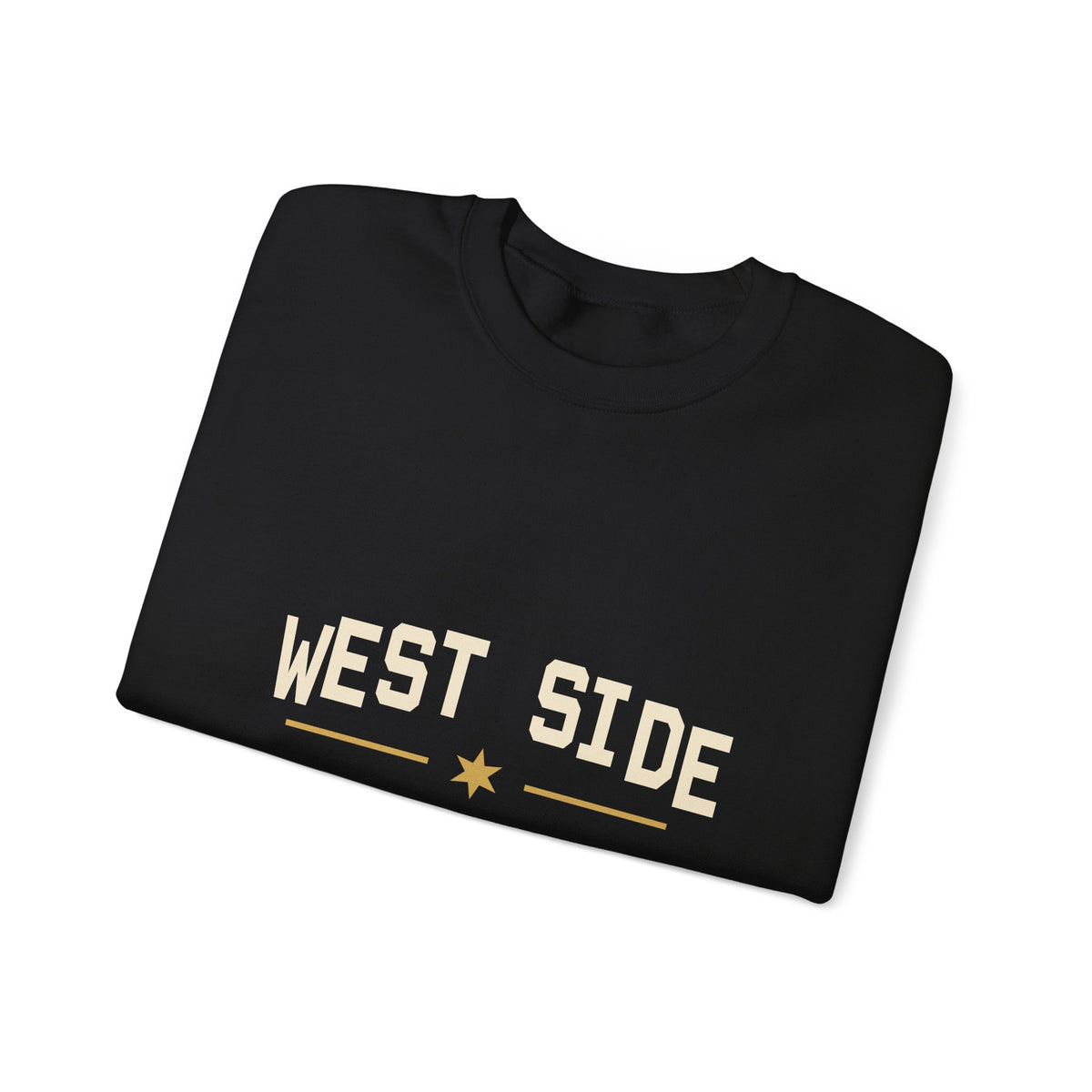 GLAMAZON AVE — West Side Story Crewneck | Black & Gold