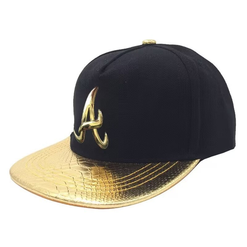Men's PU Leather Hip-hop Baseball Cap — cap, alternate view