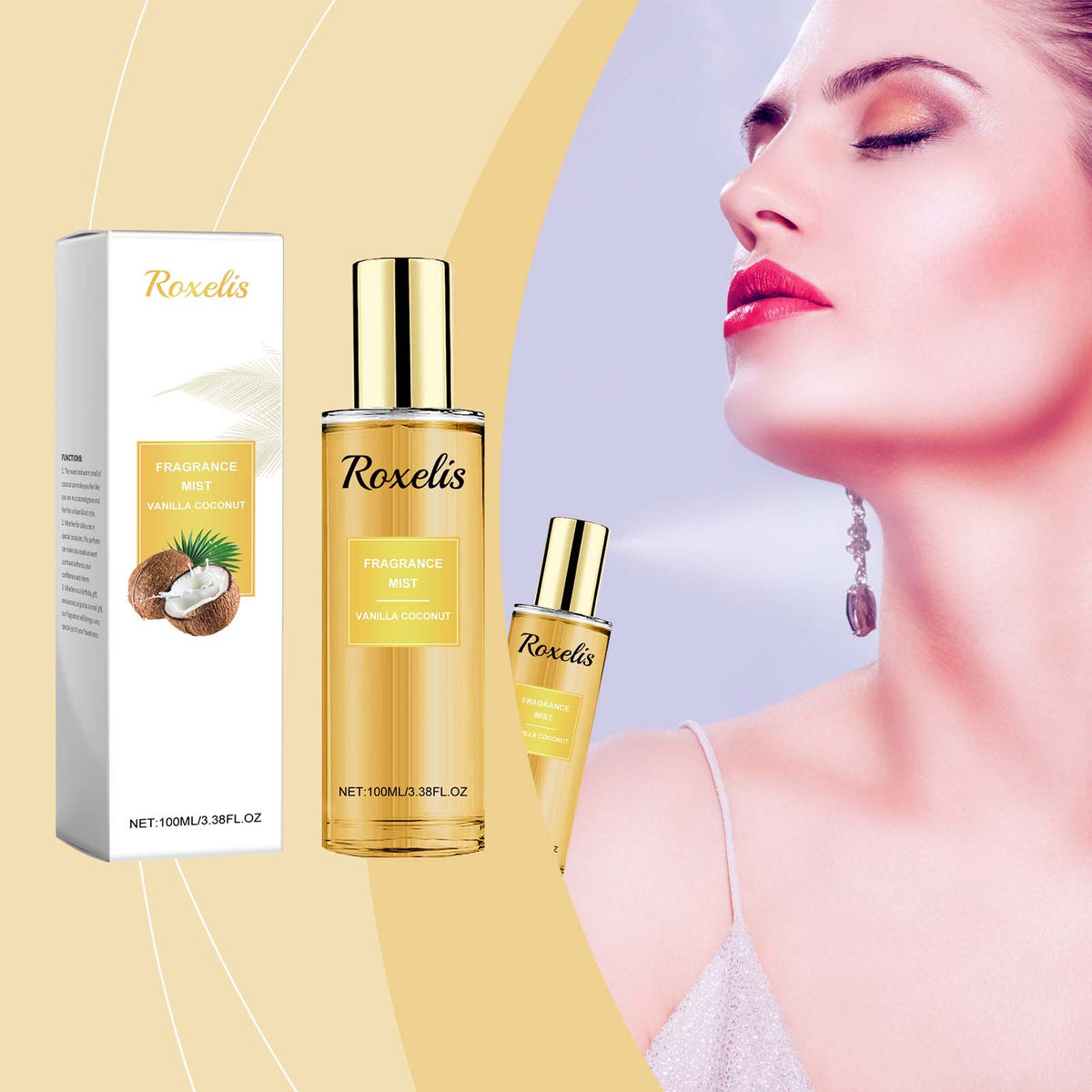 Roxelis Vanilla Coconut Body Spray