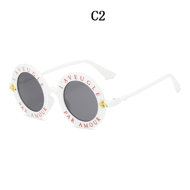 Newest Fashion Round Sunglasses Women Brand Designer Vintage Gradient Shades Sun Glasses