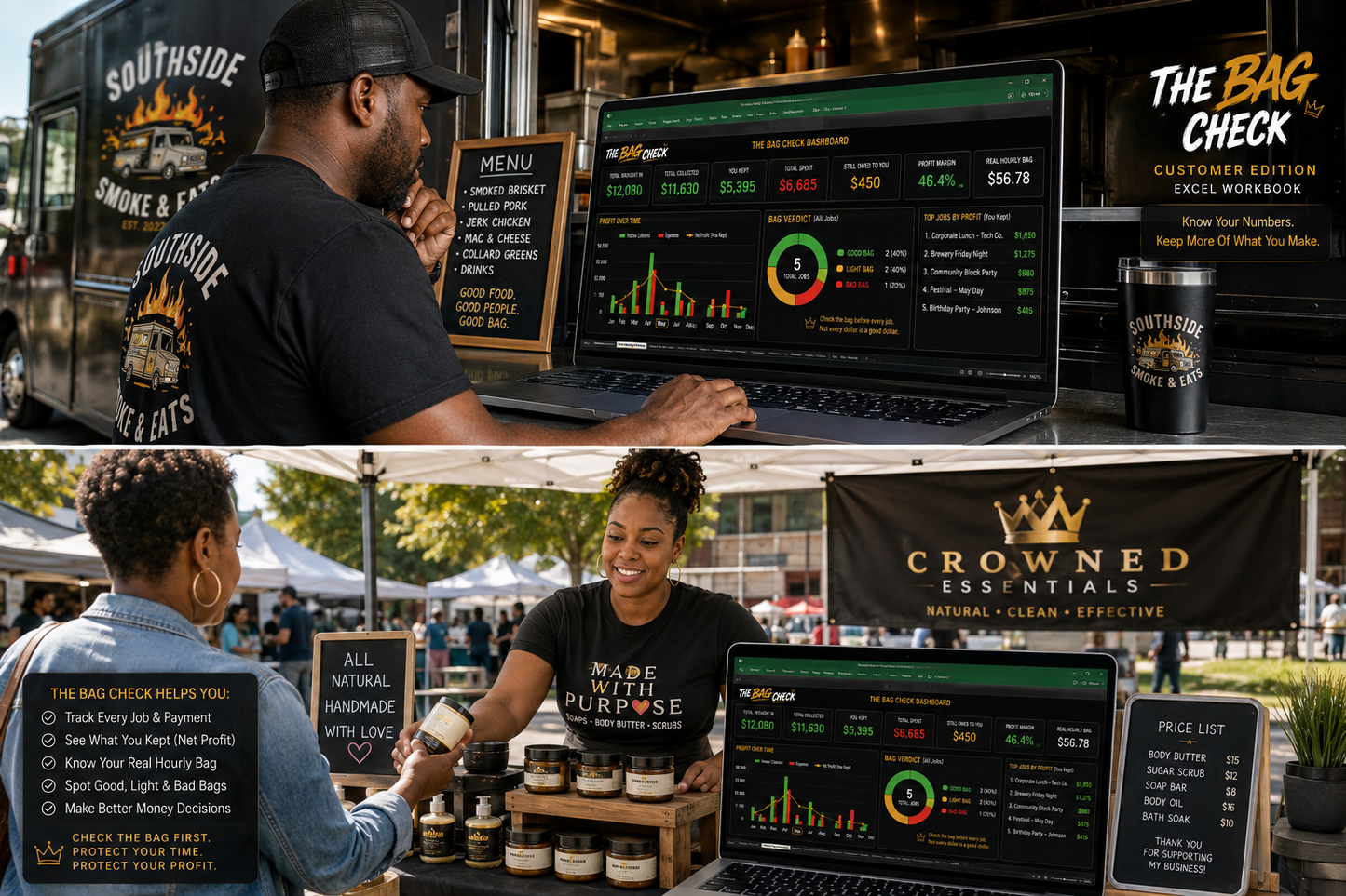 The Bag Check | Side-Hustle Profit & Pricing System
