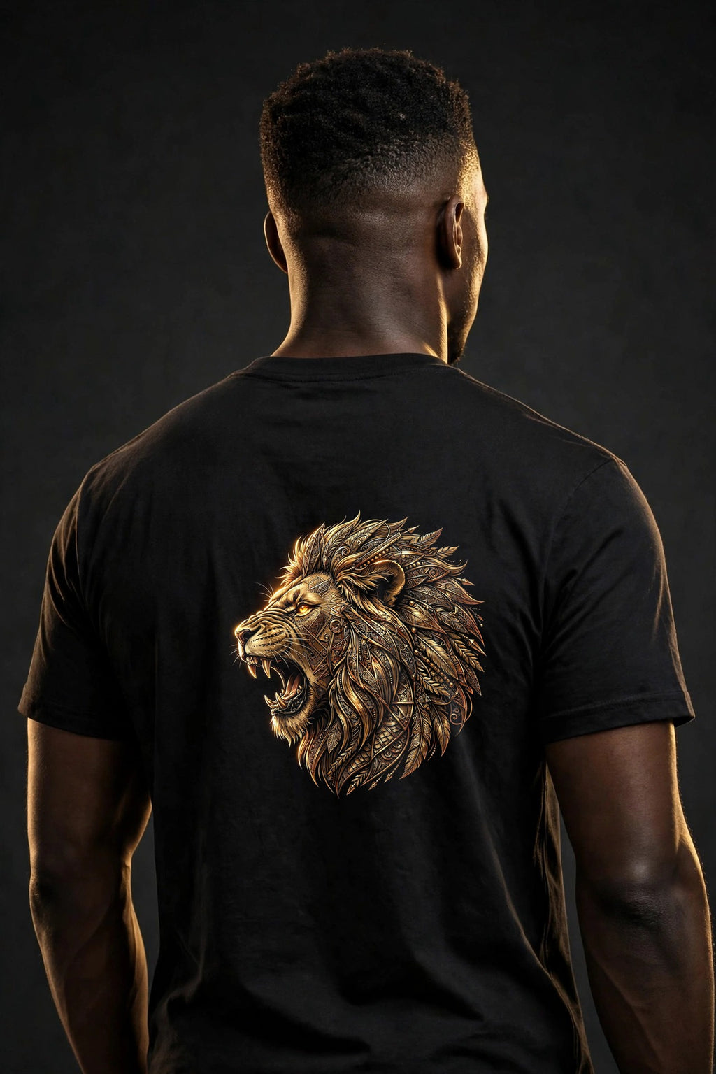 LEGACY Tee – Gold Lion Back Print