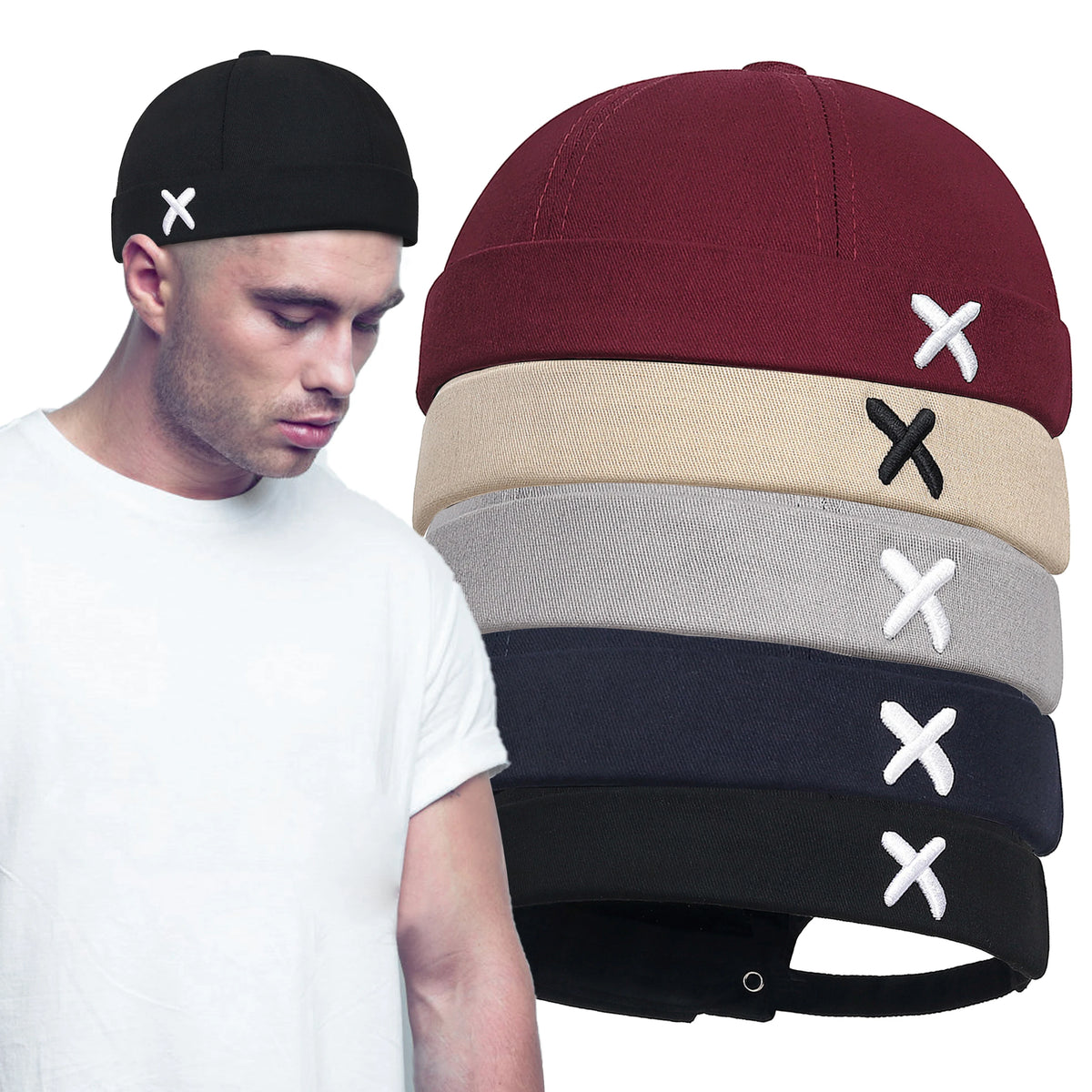 Adjustable Brimless Docker Cap