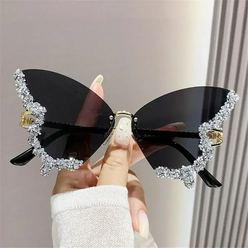 Monarch — Diamond Butterfly Sunglasses — butterfly sunglasses, alternate view