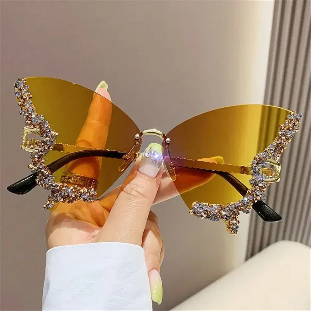 Monarch — Diamond Butterfly Sunglasses — butterfly sunglasses, alternate view