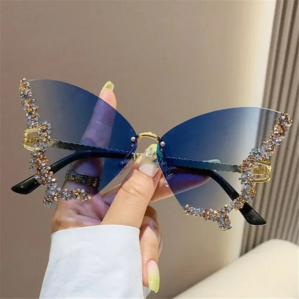 Monarch — Diamond Butterfly Sunglasses — butterfly sunglasses, alternate view