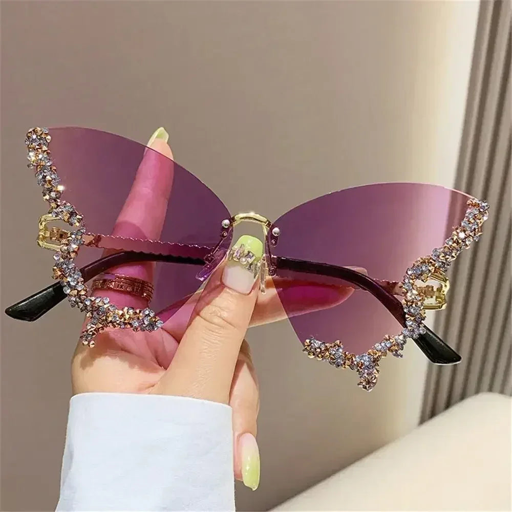 Monarch — Diamond Butterfly Sunglasses — butterfly sunglasses, alternate view