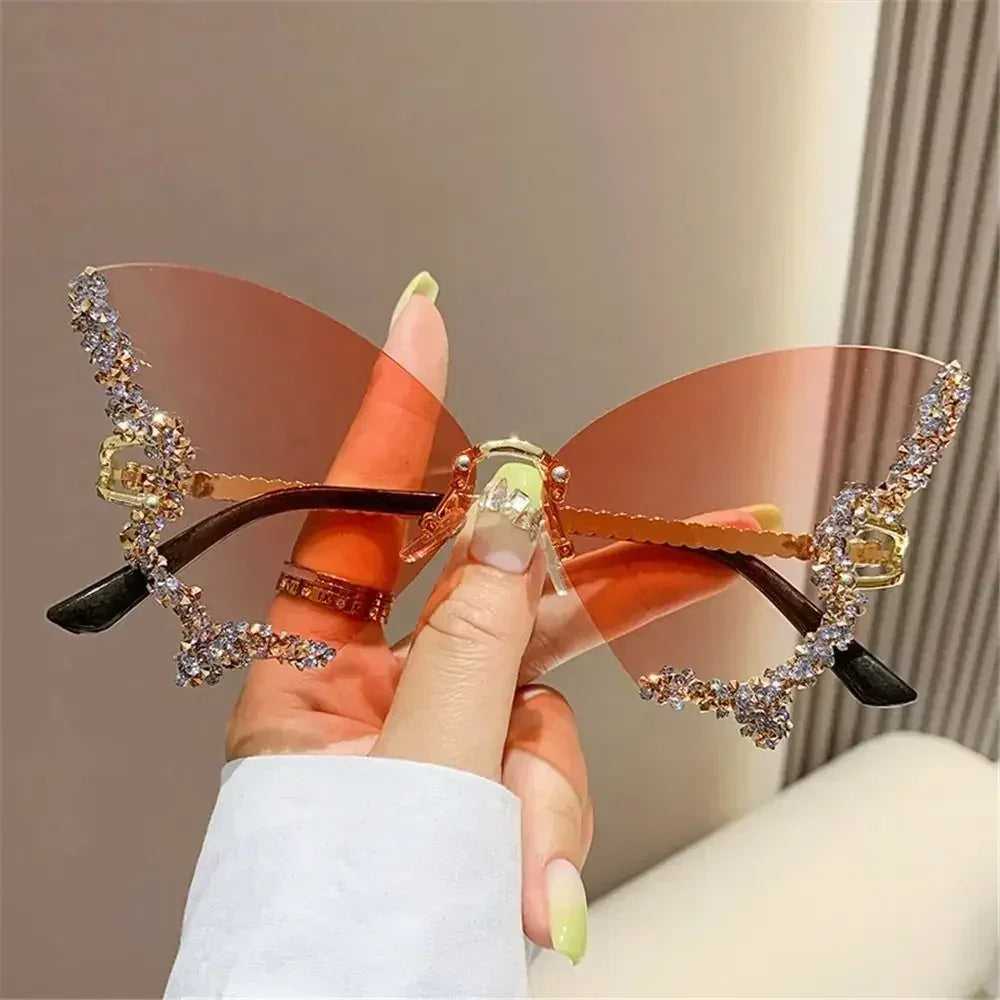 Monarch — Diamond Butterfly Sunglasses — butterfly sunglasses, alternate view