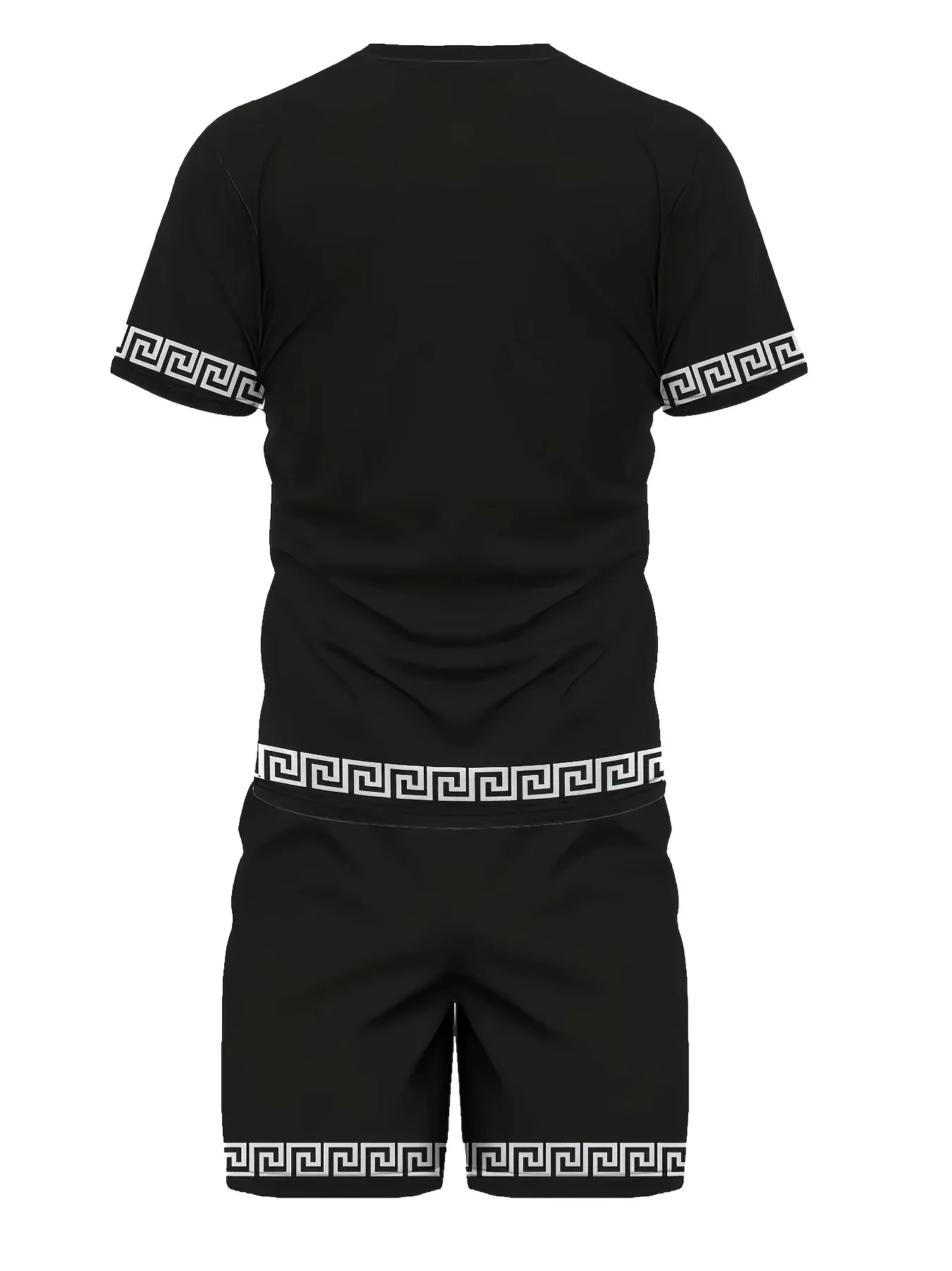 2025 Summer new men's set 3D printed men's short sleeve shorts Set Summer Casual Everyday Men's T-shirt Outdoor sports men's bea