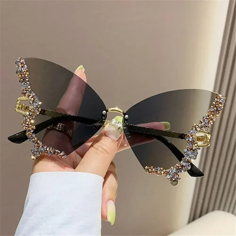 Monarch — Diamond Butterfly Sunglasses — butterfly sunglasses, alternate view