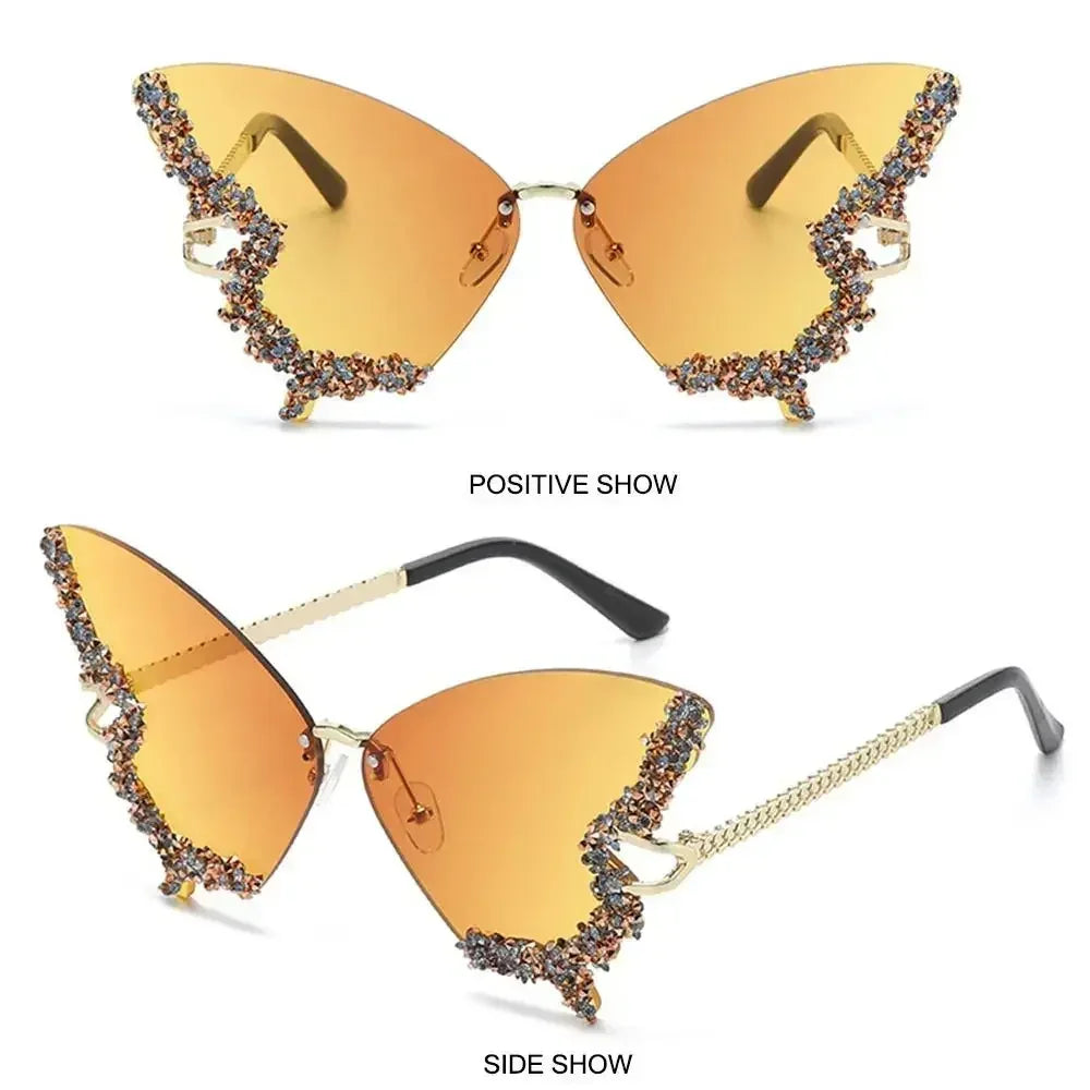 Monarch — Diamond Butterfly Sunglasses — butterfly sunglasses, alternate view
