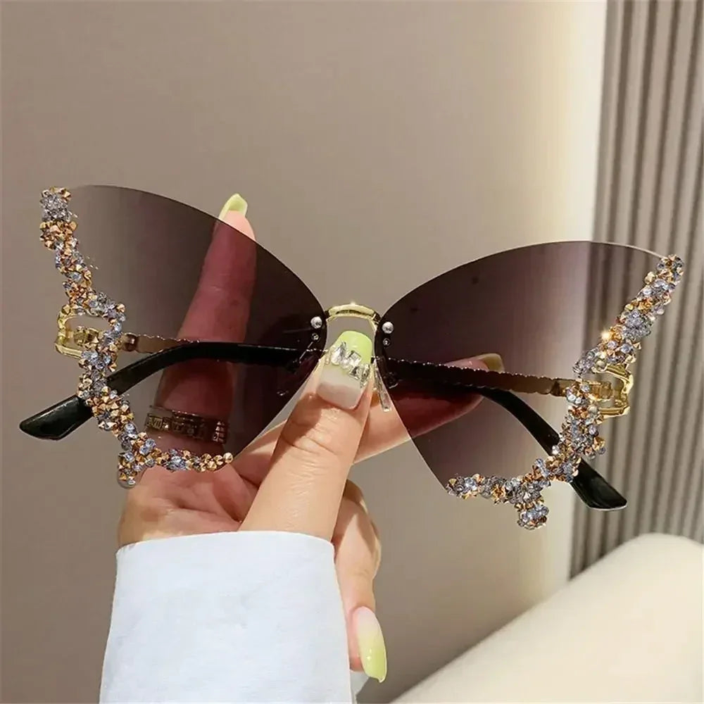 Monarch — Diamond Butterfly Sunglasses — butterfly sunglasses, alternate view