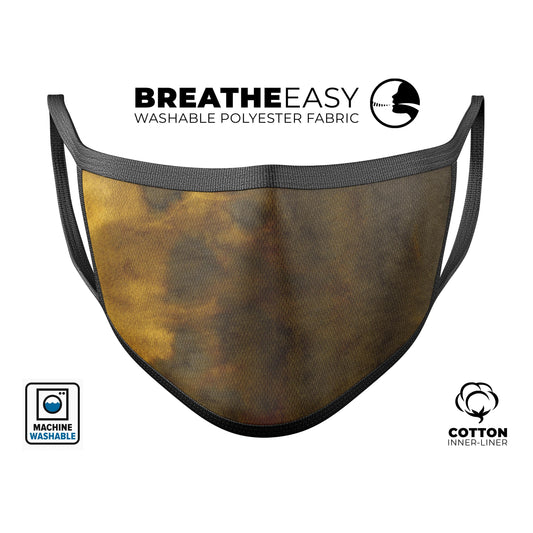 Stained Golden Watercolor - Made in USA Mouth Cover Unisex Anti-Dust