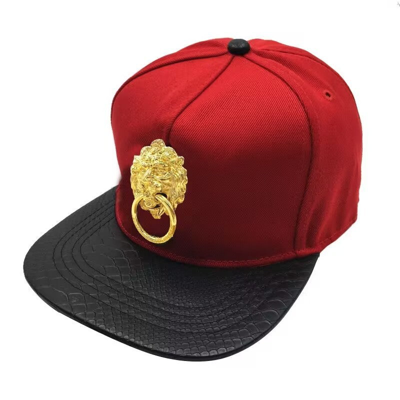 Men's PU Leather Hip-hop Baseball Cap — cap, alternate view