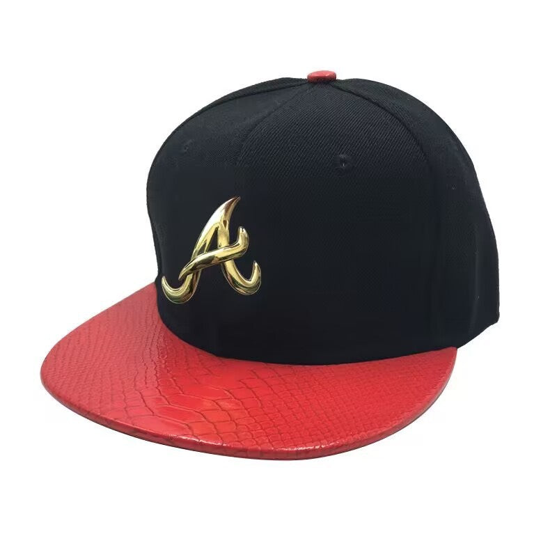 Men's PU Leather Hip-hop Baseball Cap — cap, alternate view