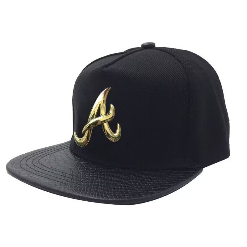 Men's PU Leather Hip-hop Baseball Cap — cap, alternate view