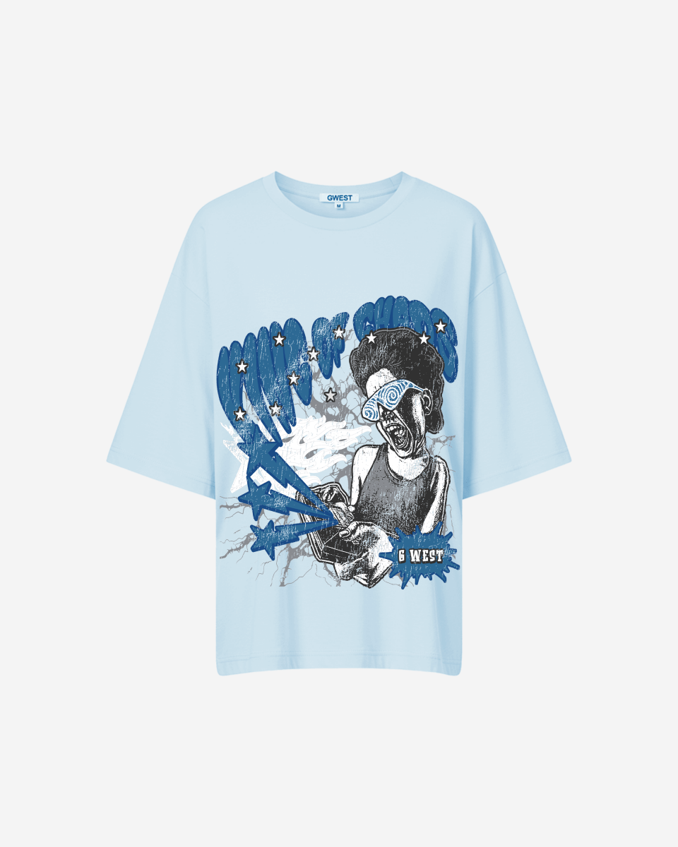 G West King of Chaos — Women's Oversized Graphic Tee