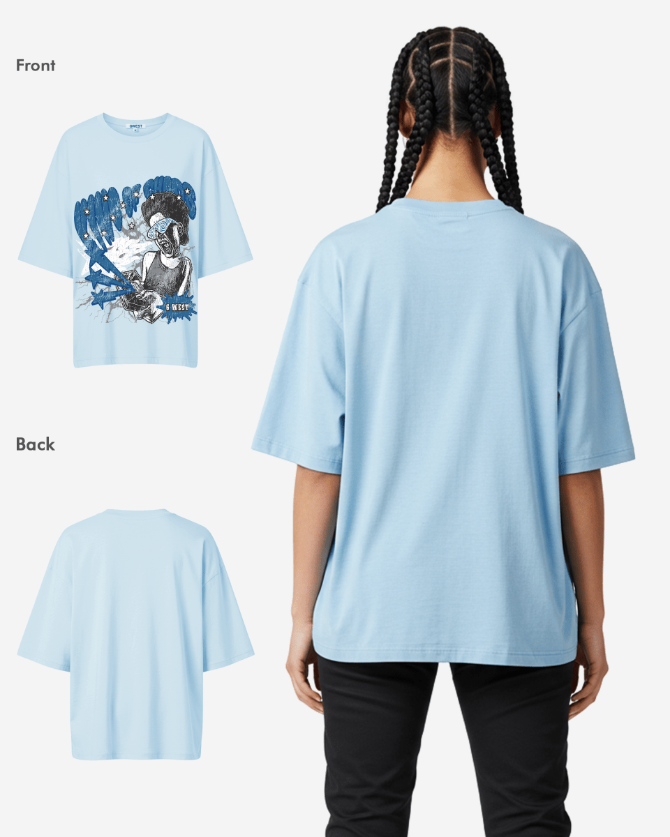 G West King of Chaos — Women's Oversized Graphic Tee