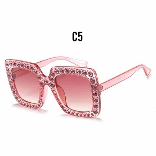 Empress — Square Diamond Sunglasses — square sunglasses, alternate view