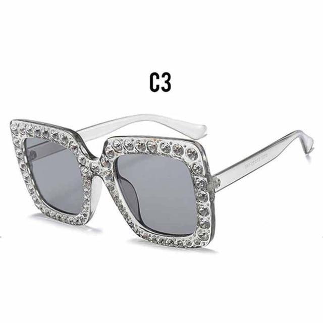 Empress — Square Diamond Sunglasses — square sunglasses, alternate view