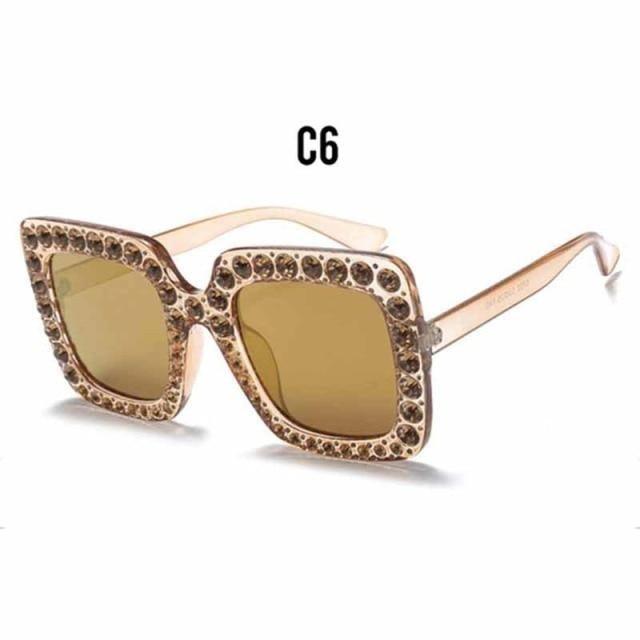 Empress — Square Diamond Sunglasses — square sunglasses, alternate view
