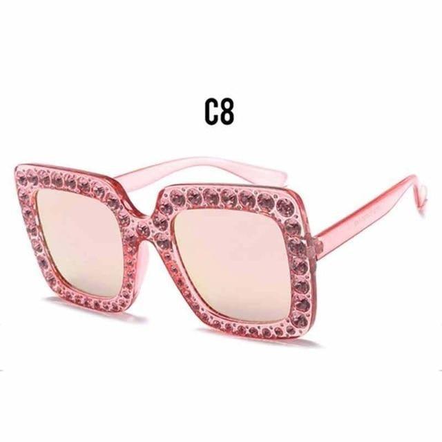 Empress — Square Diamond Sunglasses — square sunglasses, alternate view