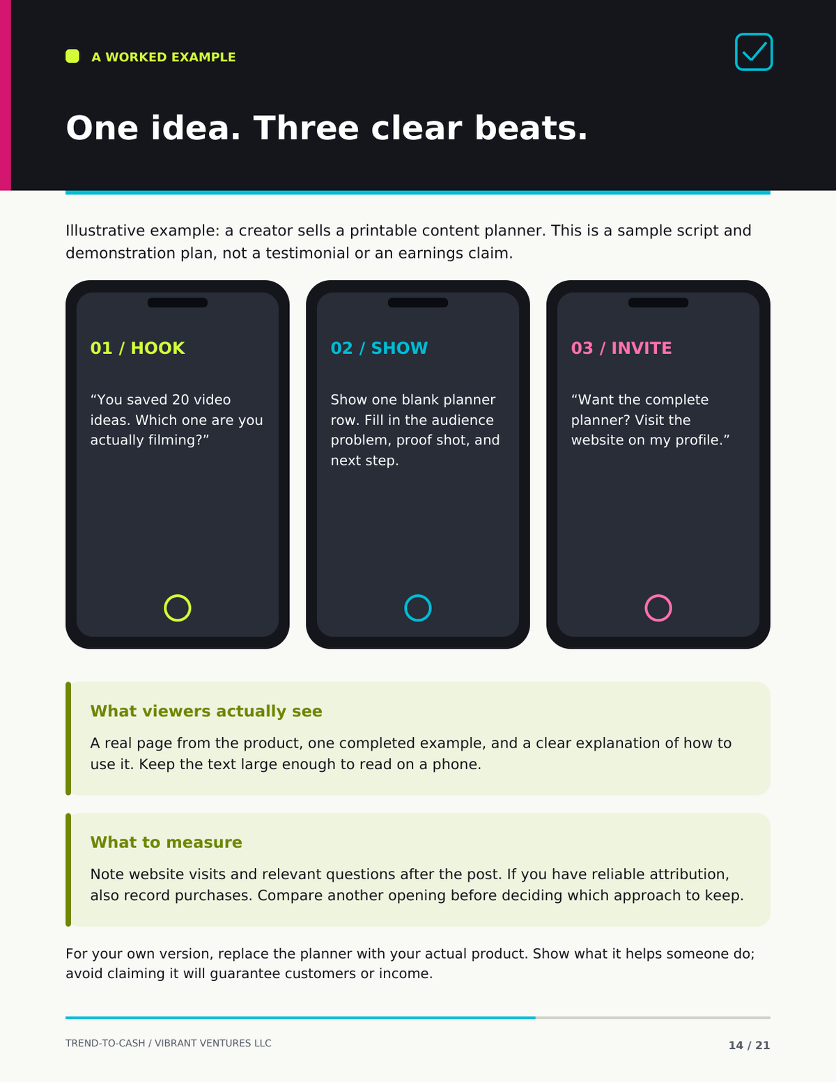 Preview: three-part video example